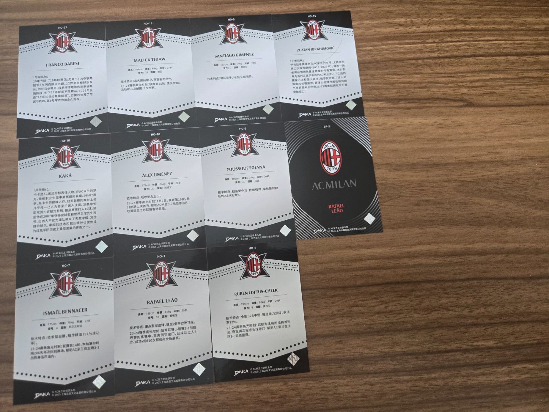 Carte collezionabili: Lott AC Milan Daka Holocene – Usato da Pregassona venduto da med_fk22 1