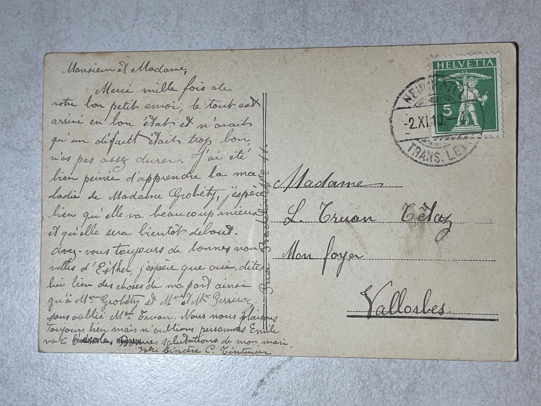 Cartoline postali: Neuchâtel, Tour de Diesse, – Usato da Strengelbach venduto da Aschatan5 1