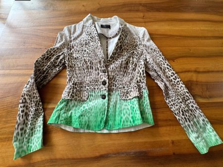 APANAGE COLLECTION Blazer Leopardenmuster Gr. 36 Farbverlauf