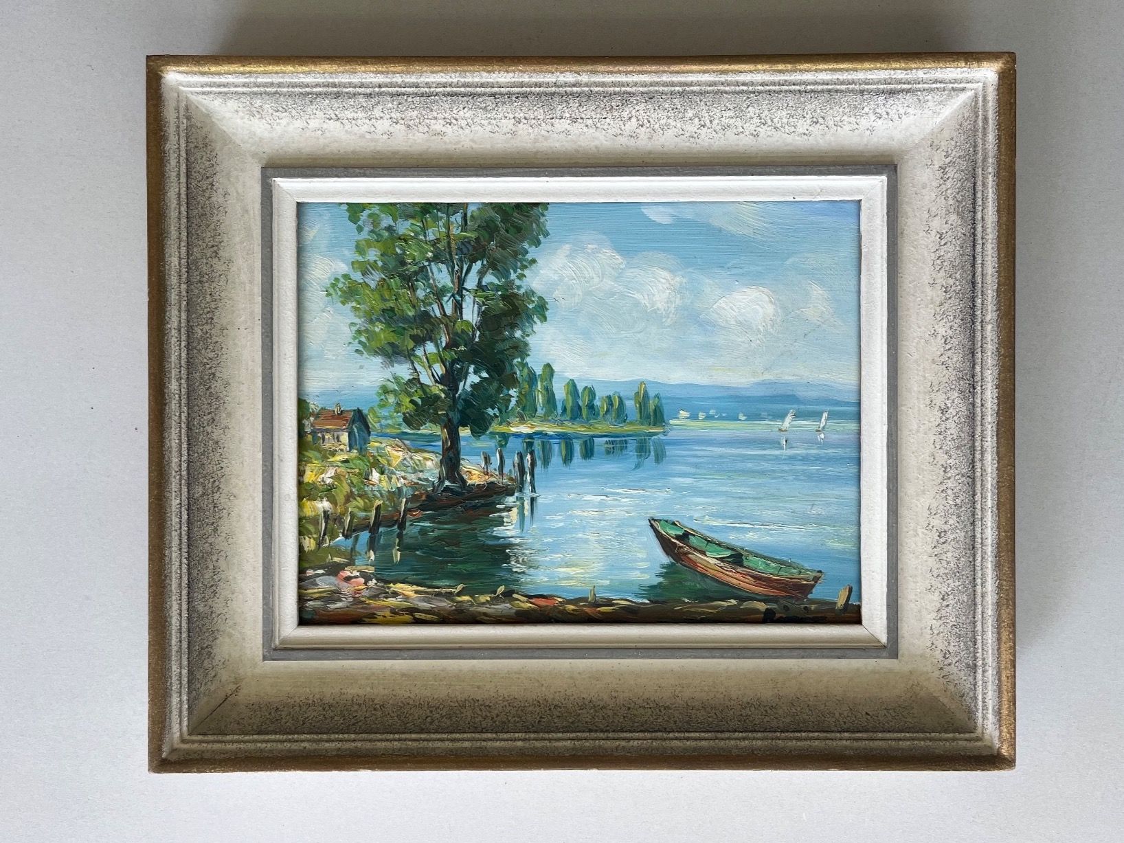 Dipinti: Gemälde, original, ev. Heinrich Herzig – Usato da Netstal venduto da spaltflo01