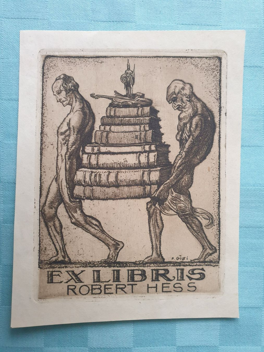 Tableaux: EX LiBRiS ROBERT HESS signiert F. GiLSi – D'occasion à Mörschwil par spirspi