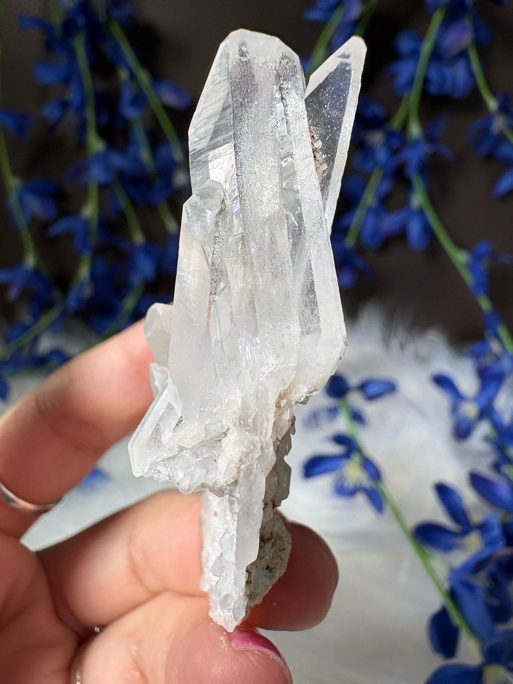 Minerali & Pietre curative: Kolumbianischer Lemurian-Quarz-Cluster – Nuovo (secondo la descrizione) da Neuheim venduto da m.hald 4