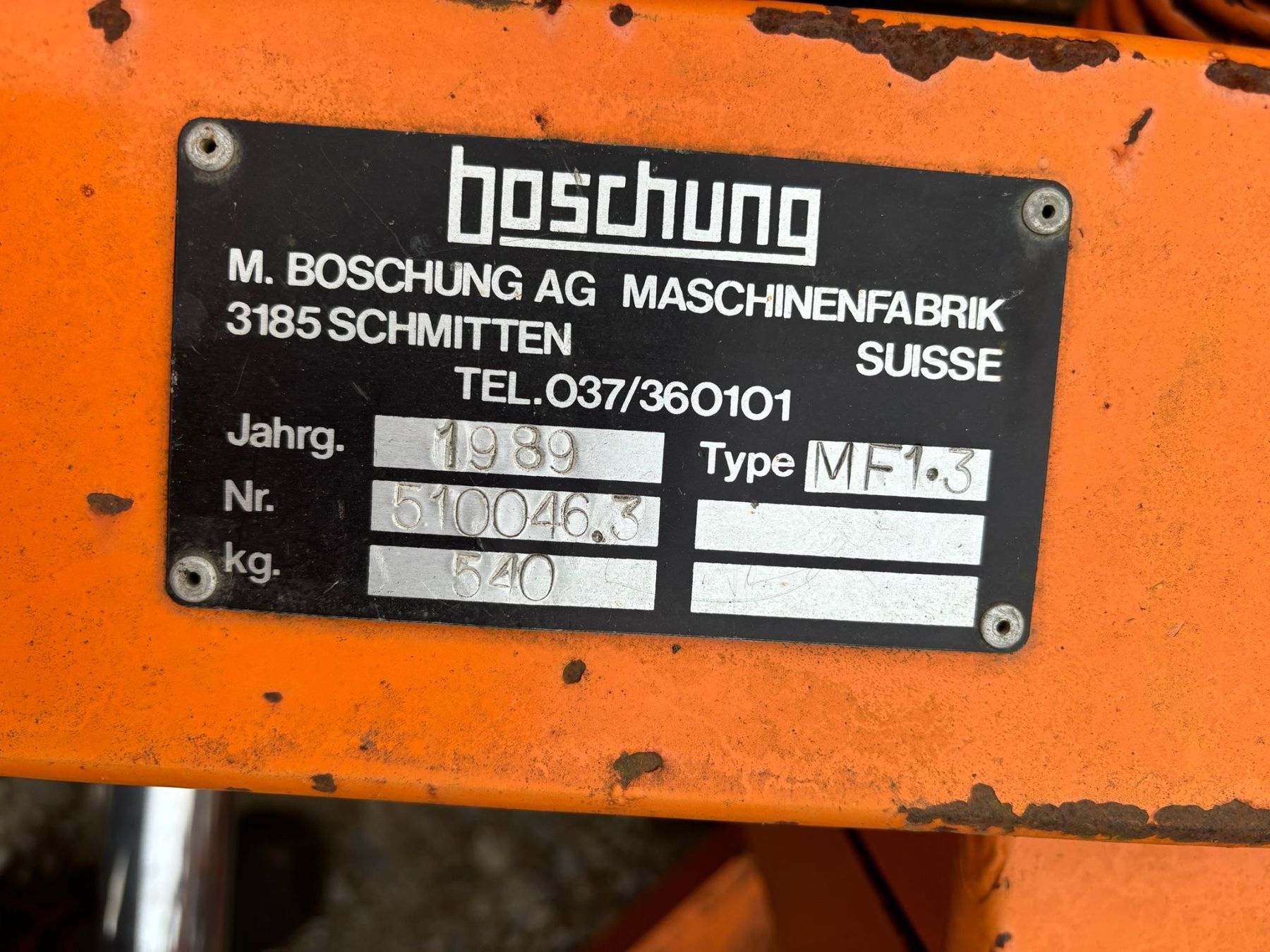 Boschung Sgombero neve: Schneepflug Boschung mit Platte – Usato da Langnau b. Reiden venduto da KLT6262 4