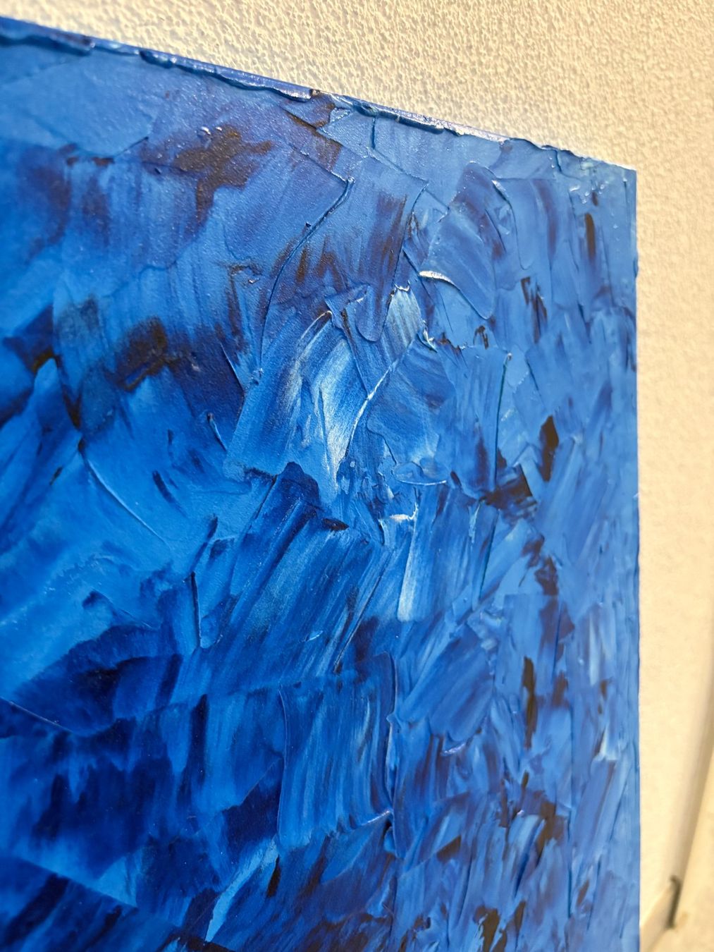 Dipinti: 100cm breitx 80cmhoch Acryl Gemälde blau – Usato da Ottenbach venduto da TimelessEmotions. 6
