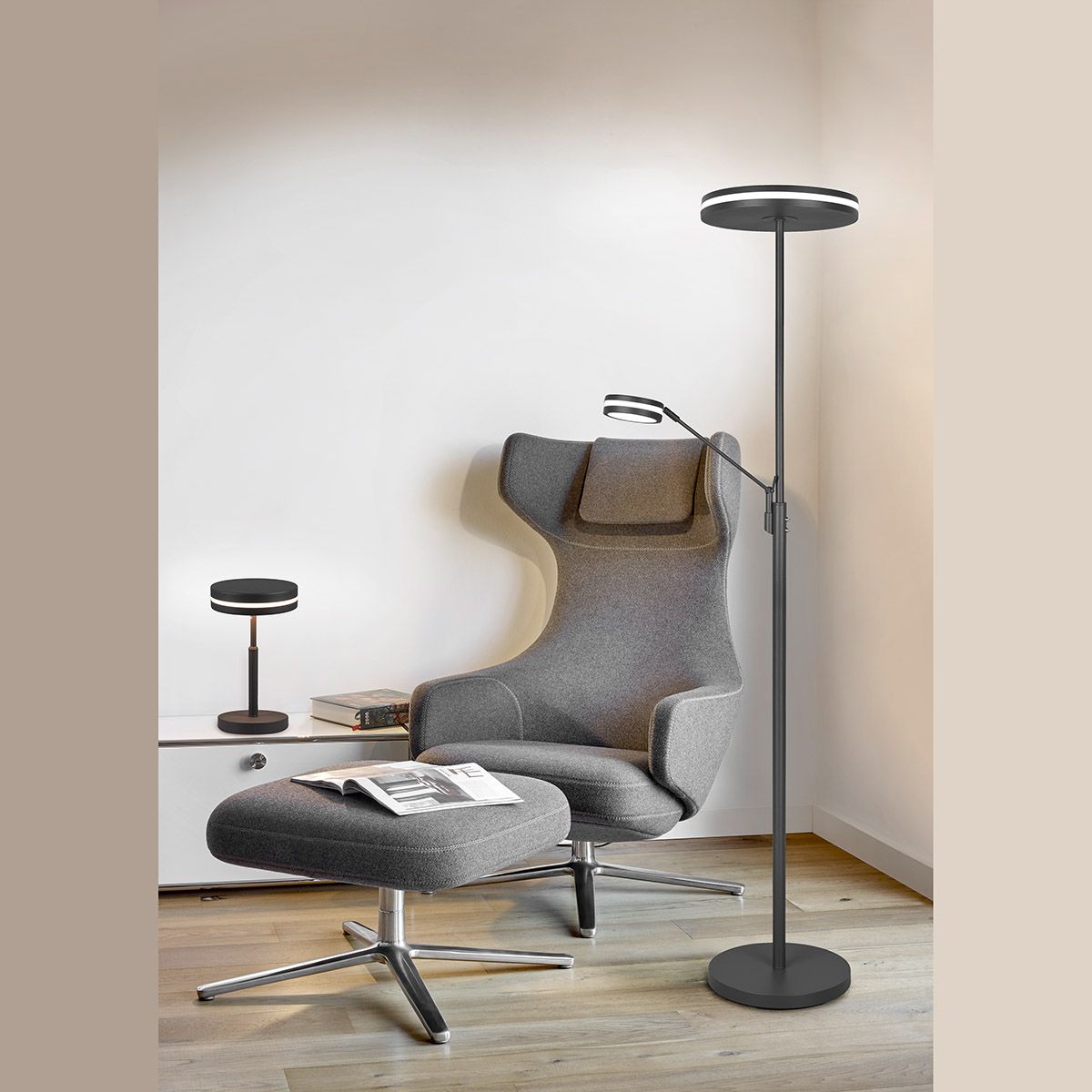 Lampade: LED Tischleuchte, Schwarz, 25 cm Höhe – Nuovo (secondo la descrizione) da Kreuzlingen venduto da Smart-Light 2