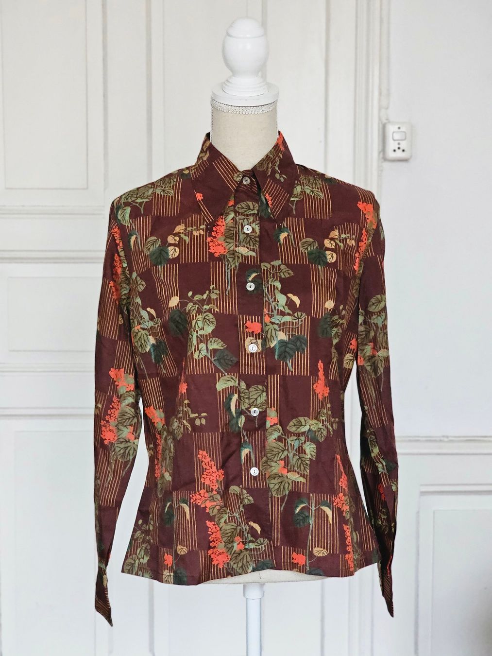 Camicette: Vintage 70s Herbst Bluse Gr. S – Usato da Ried-Brig venduto da Zzyzx