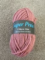 Strickgarn Super Preis Polyacryl altrosa 50g neu