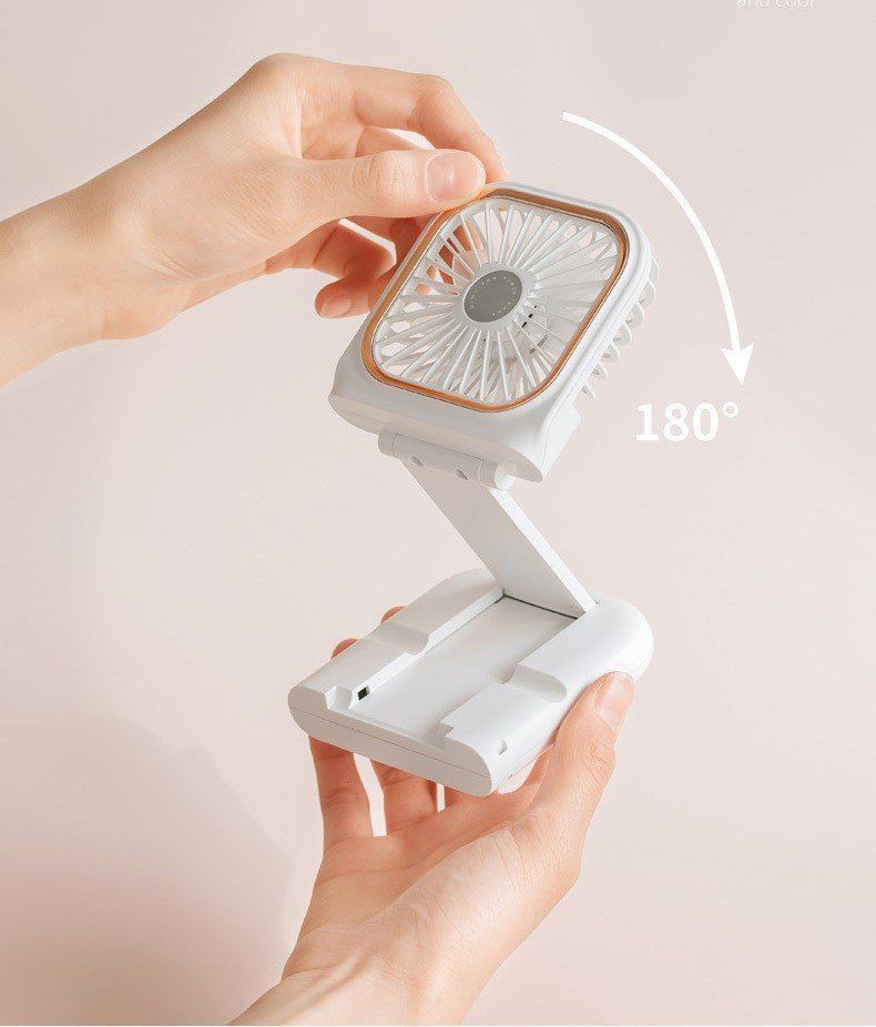 Ventilateurs: Mini ventilateur portable rechargeable blanc – Neuf avec emballage d'origine à Morges par All4nature 1