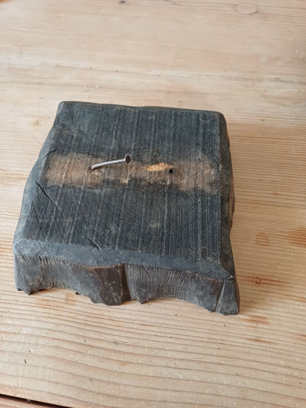 Stempel: Blockdruck Stempel Holzstempel handgeschnitzt – Gebraucht aus Elgg von Flurinal 3