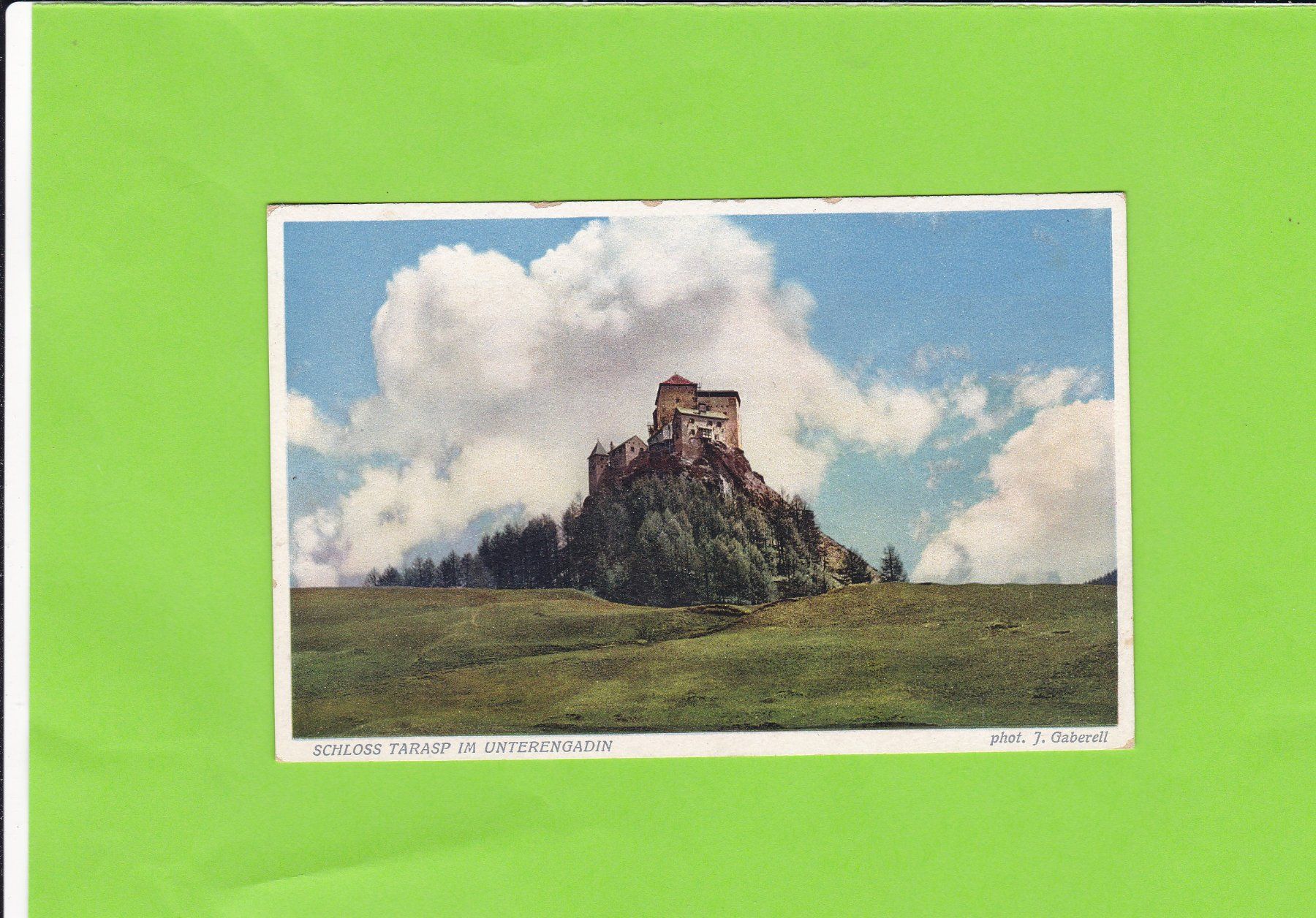 Cartoline postali: Schloss Tarasp – Usato da St. Peterzell venduto da neckertal