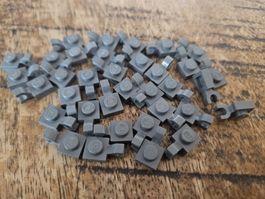 lego 6019 lot de 35 pièces Dark Bluish Gray Plate,