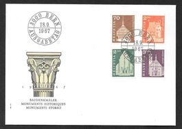 FDC Teilserie 418, 424, 426, 427 ET 18.9.1967