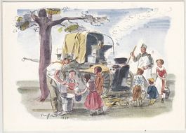 Einheitskarte 2Wk Traffelet Feldküche Kat.20.-