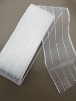 neues weisses breit Stoffband Hochzeit