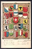 AK Schweiz, Wappen der Schweizer Kantone