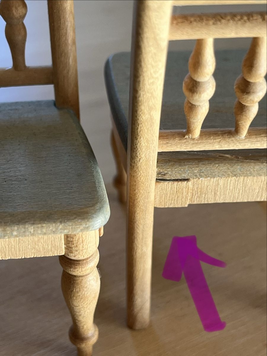 Maisons & Meubles de poupées: Table et chaises maison de poupée  – D'occasion à Euseigne par so.ART 6
