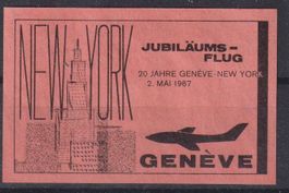 20 Jahre Jubiläums-Flug Genf-New York 1967