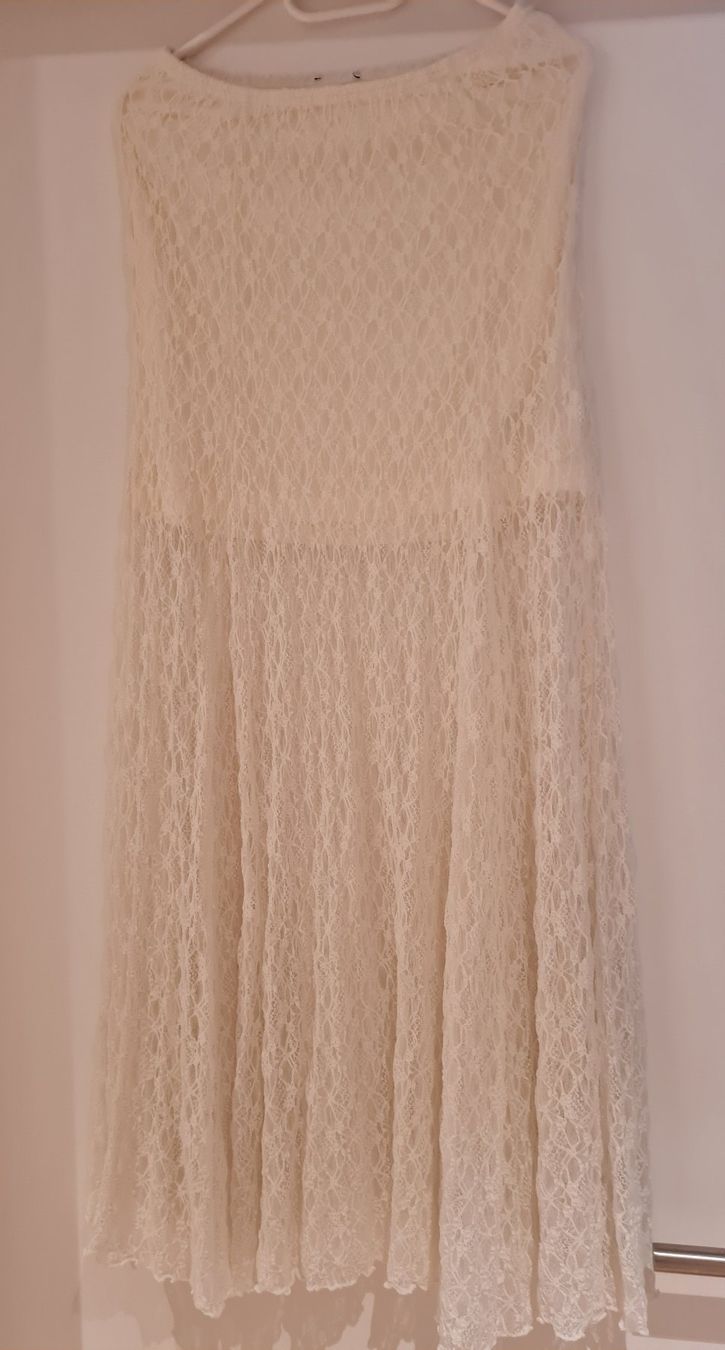 Röcke: Rock weiss/beige, Gr.40 – Gebraucht aus Geuensee von ImLicht13