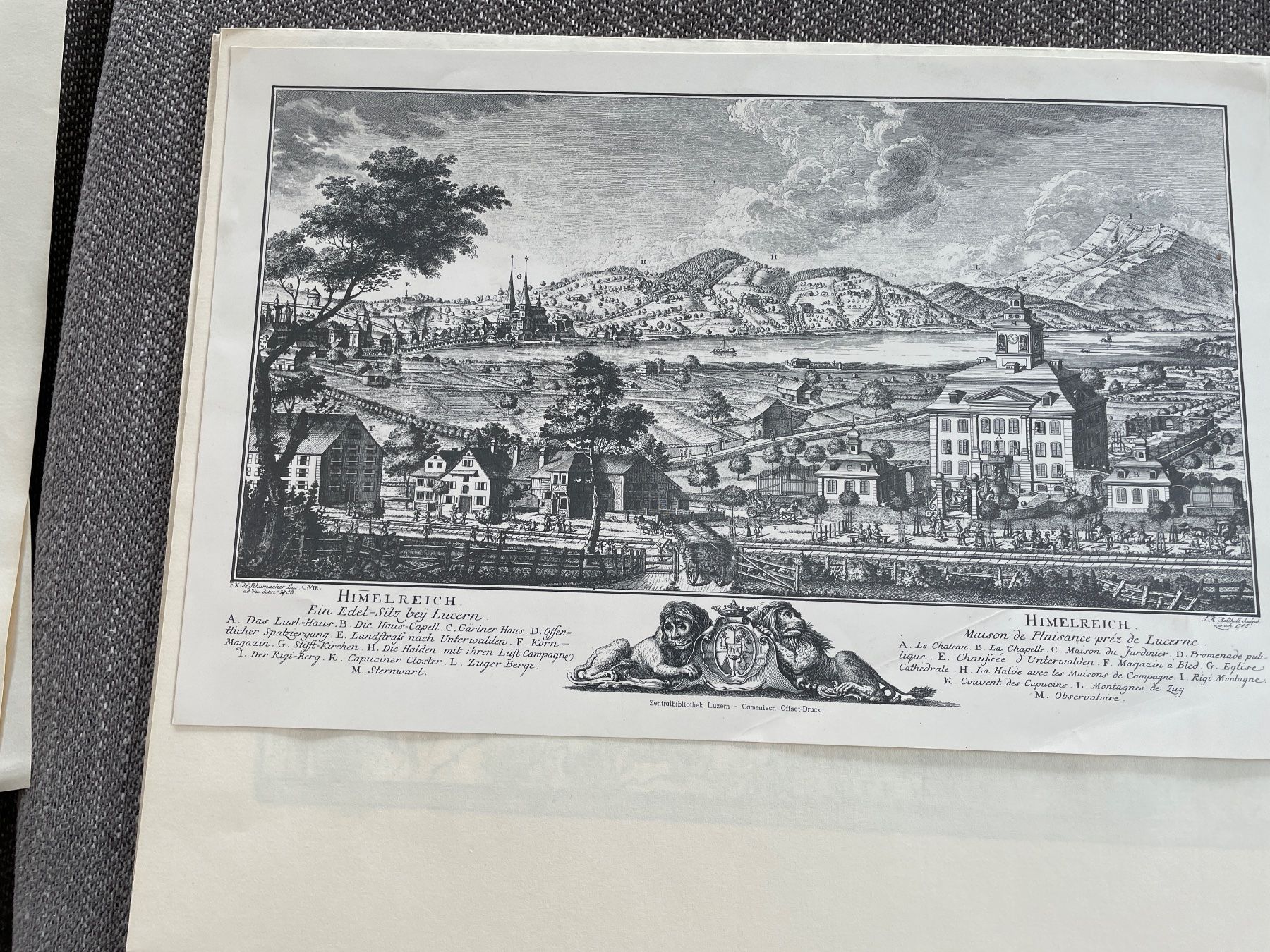 Gravures: alte Städtestiche – D'occasion à Adligenswil par reni123456 6