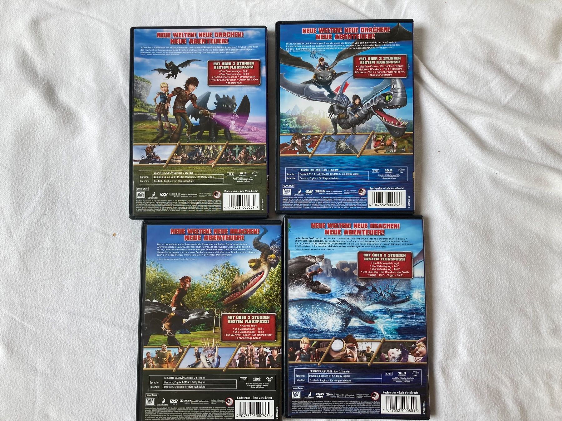 Tutti i DVDs: DVD Dragons, vol1-4, deutsch+englisch – Usato da Bottmingen venduto da leharblume 1