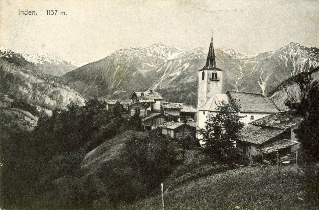 Cartoline postali: Inden   VS  ob Leuk-Stadt – Usato da Brig venduto da Valcards54