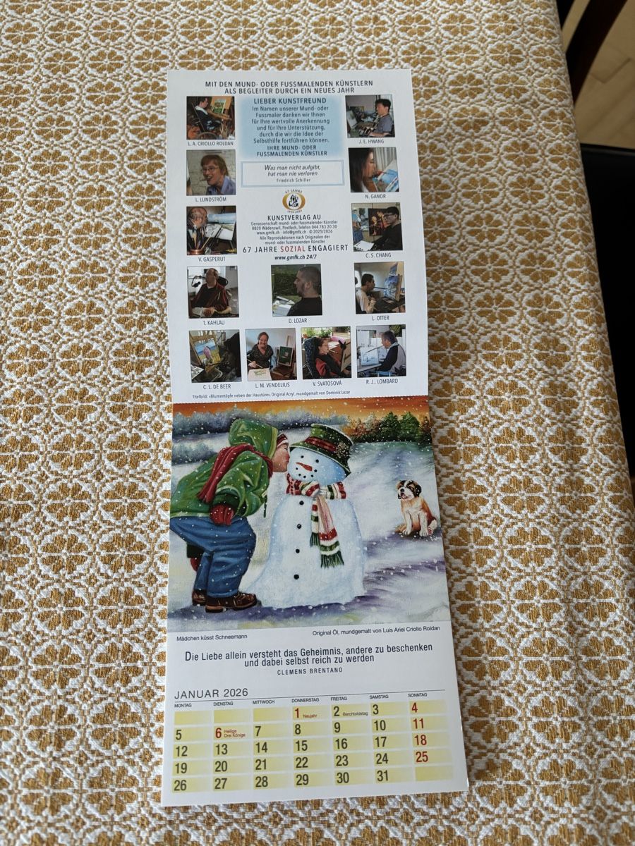 Calendari: Calendario 2026  KUNST – Nuovo e nell'imballaggio originale da Schwyz venduto da Francesca54 1