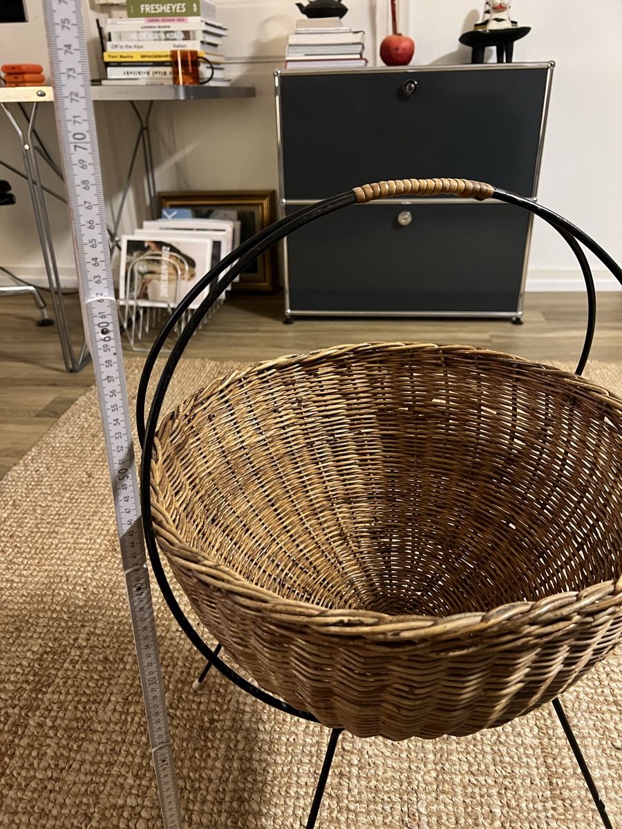 Altri accessori: Rattan Magazin Korb, 1950s – Usato da Zürich venduto da Finn_56 4