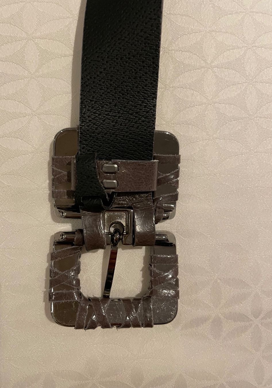 Cinture: Ceinture grise – Nuovo (secondo la descrizione) da Genève venduto da flocon06