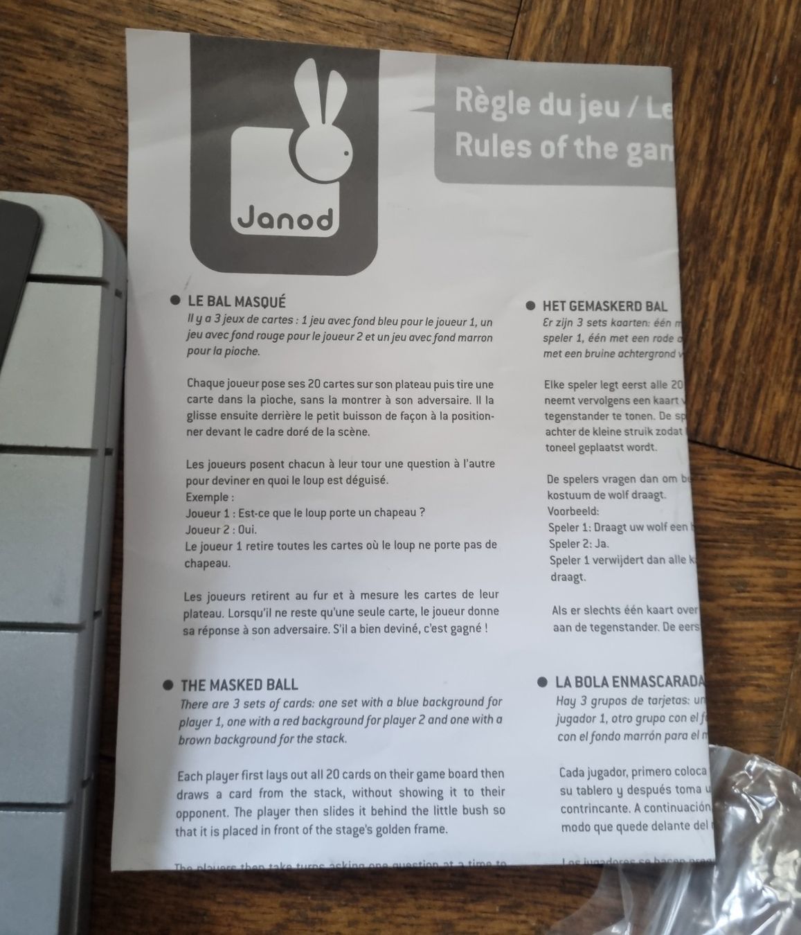 Janod Spiele: Jeu Janod "Le Bal Masqué" comme neuf – Gebraucht aus Fribourg von jarmilka 8