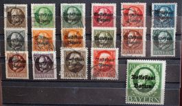 Bayern #MNr. 116-135 Volkstaat gestempelt