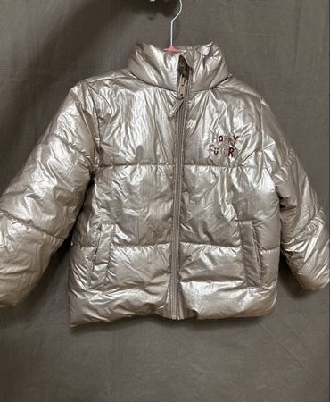Doudoune dorée, fille 116cm, 5-6 ans, vertbaudet