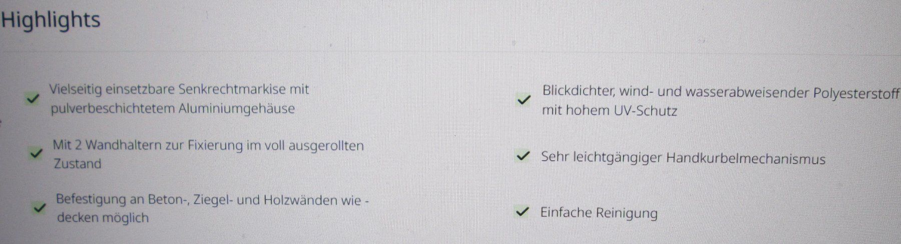 Tende da sole: Markise 160x250cm mit Kurbel neu Top – Nuovo (secondo la descrizione) da döttingen venduto da Gorbs1 4