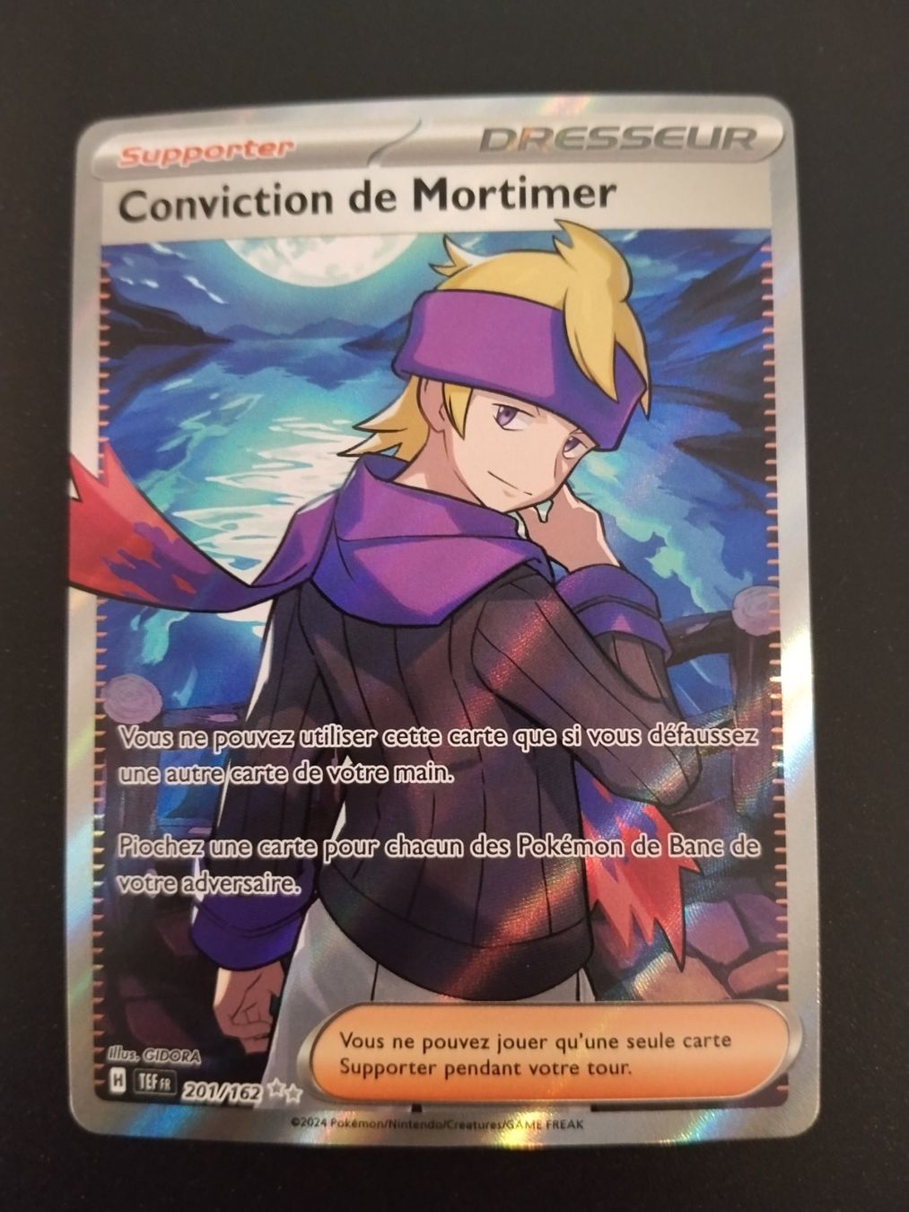 Pokémon Carte collezionabili: Pokémon Forces Temporelles: Conviction de Mortimer FR – Usato da Palézieux-Village venduto da oufoux08