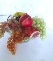 Obstschale aus Glas, vintage
