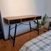 Schreibtisch Holz/Metall in gutem Zustand