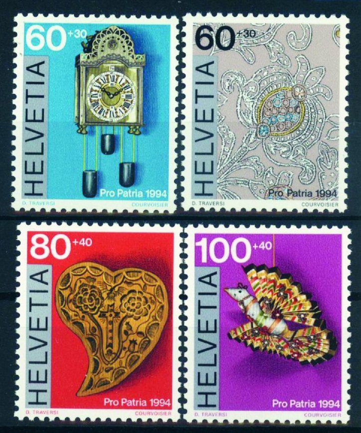 Tutti i francobolli: Pro Patria, 1994 ** (1) – Usato da Willisau venduto da Vollstempel
