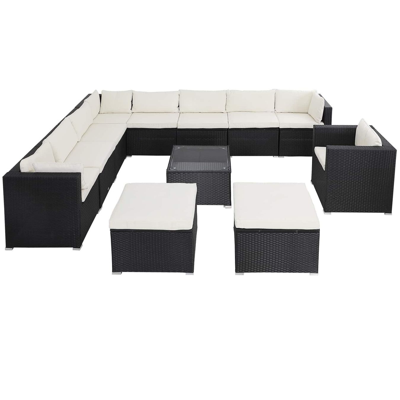 Set de table et chaises: Polyrattan Lounge - Creme – Neuf avec emballage d'origine à Winterthur par aredo