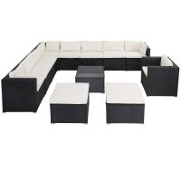 Polyrattan Lounge - Creme