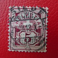 1918: Spätverwendung 60A, EINSIEDELN, Vollstempel von 1918