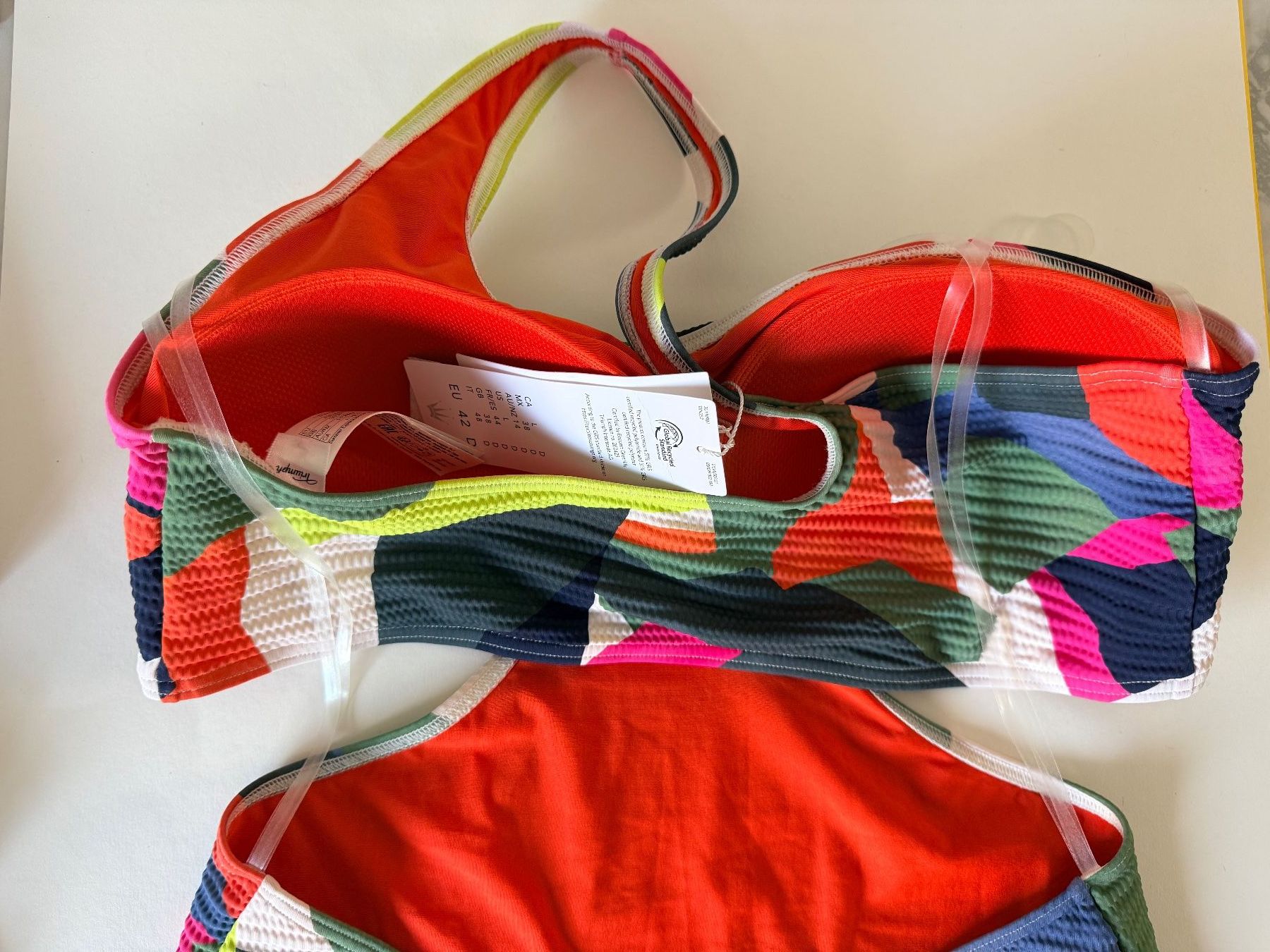 Triumph Costumi da bagno & Bikini: TRIUMPH, Badekleid SUMMER EXPRESSION, Grösse 42D, Mehrfarbig – Nuovo e nell'imballaggio originale da Rudolfstetten venduto da gst_g7xl 4