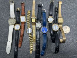 Lot mit Uhren, Damenuhren Quarzuhren, Armbanduhren*U05*   Vi