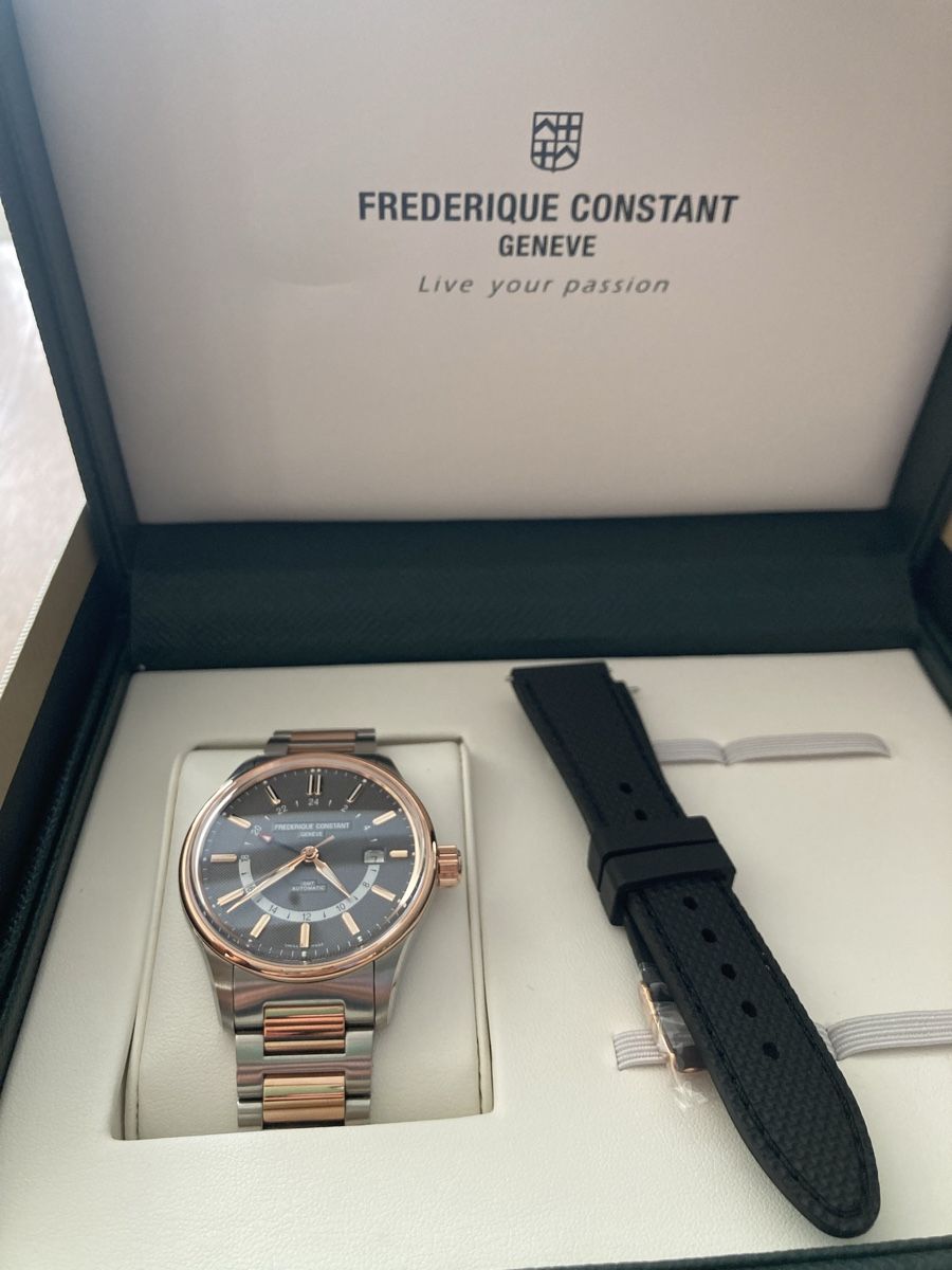 Frederique Constant Orologi: Frederique Constant GMT Automatic, neuwertig & komplett! – Nuovo (secondo la descrizione) da Eglisau venduto da rom_p7ty 2
