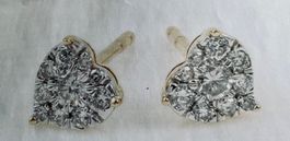 Gelbgold - Ohrringe Diamant - Diamant