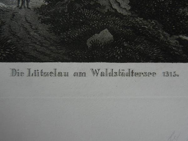 Incisioni: Lützelau am Vierwaldstättersee – Usato da Risch venduto da Rischli15 2