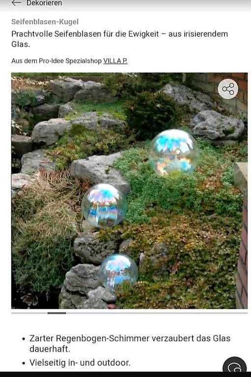 Tutte le decorazioni: Seifenblasenkugeln-Glaskugeln-Regenbogenkugeln – Usato da Vilters venduto da tin1tho 2
