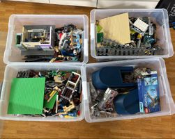 Lego unsortiert in 4 Kisten