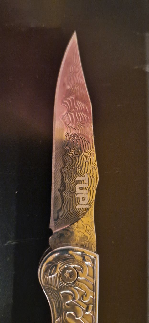 Taschenmesser: Damast folder knife – Neu (gemäss Beschreibung) aus Burgdorf von maj_swz8