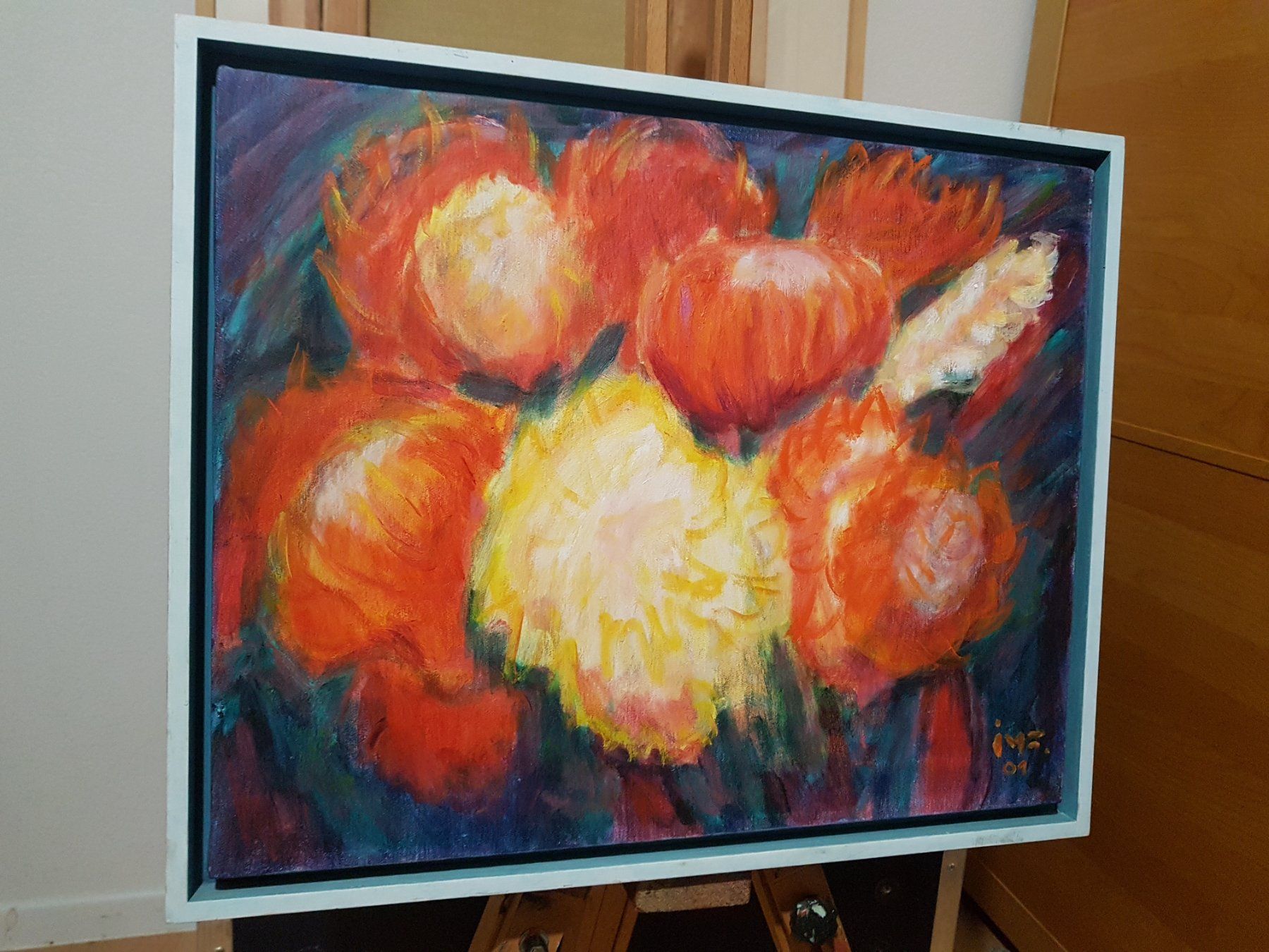 Dipinti: Original Ölgemälde "Florale Impression" (2001) – Usato da Glattbrugg venduto da casabelavista 1