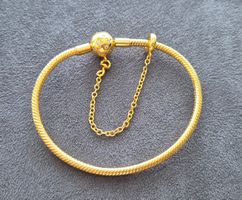 Silber Armband für Charms 19cm goldfarbig +Garantie