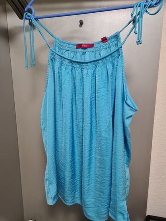 s.Oliver Sommer Top/Bluse, Gr. 42, türkis - neuwertig!